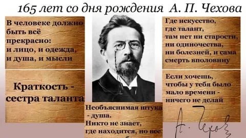 Литературный час, посвящённый 165-летию со дня рождения А.П. Чехова..